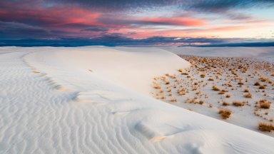 Gypsum Sand Dunes, White Sands NP, NM - desktop wallpaper