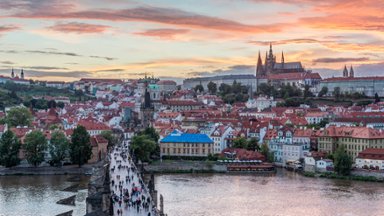 Prague at Sunset, Czech Republic - desktop wallpaper