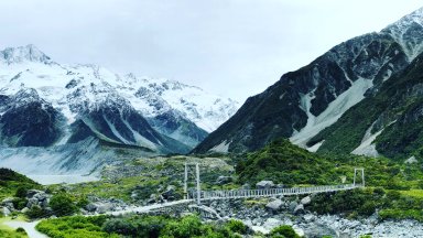 Lake Poaka Campsite, South Island, New Zealand - desktop wallpaper