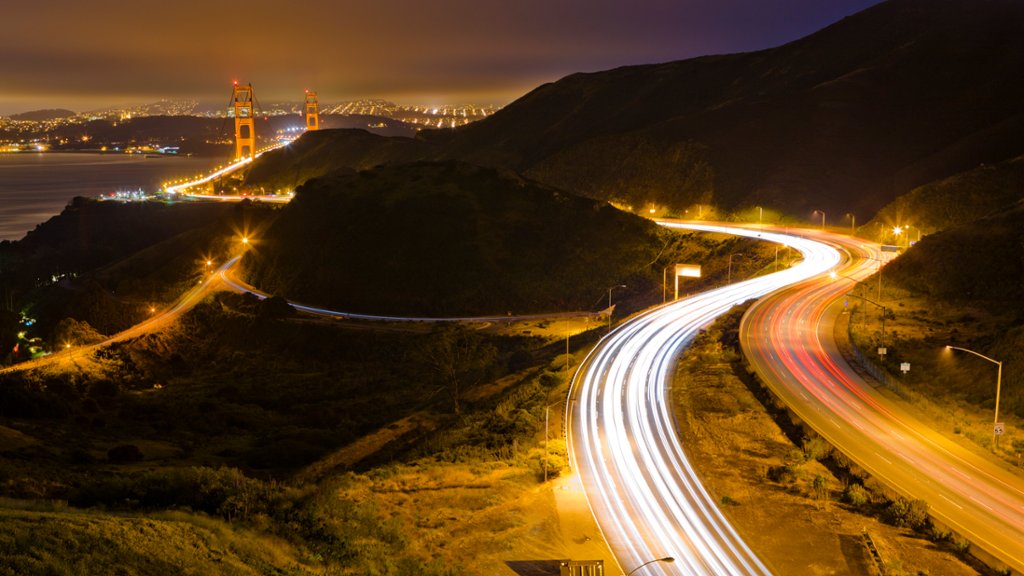 Highway Heading Into San Francisco, CA - desktop wallpaper