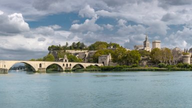 Rhone River, Avignon, France - desktop wallpaper