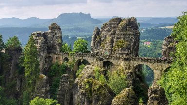Bastei Bridge, Lohmen, Germany - desktop wallpaper