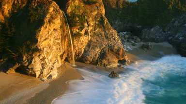 McWay Cove, Julia Pfieiffer Burns State Park, California - desktop wallpaper