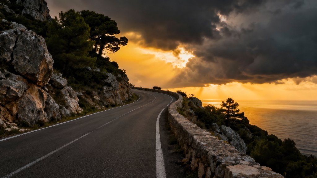 Coastal Road, Fuengirola, Spain - desktop wallpaper