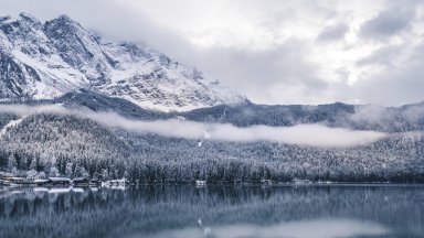 Lake Eibsee, Zugspitze, Germany - desktop wallpaper