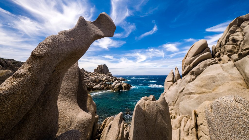 Rock Formations, Capo Testa, Sardinia, Italy - desktop wallpaper