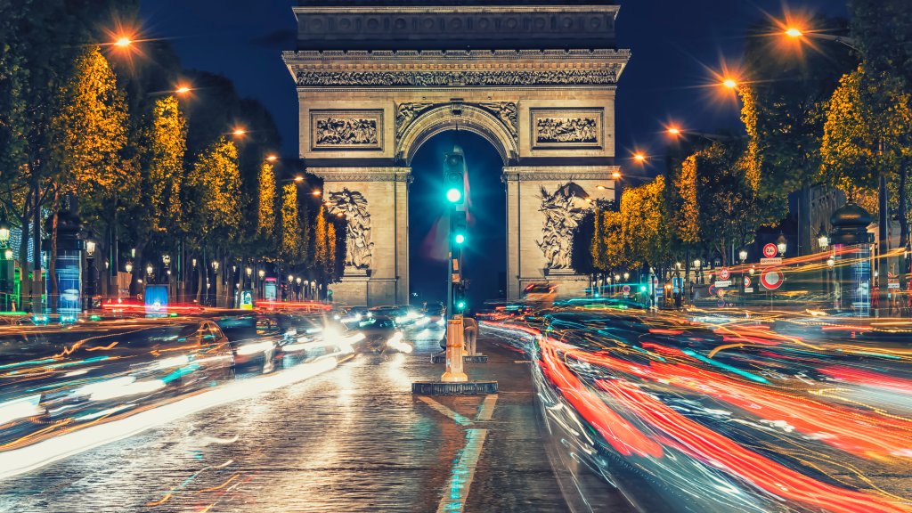 Champs-Elysses, Paris, France - desktop wallpaper