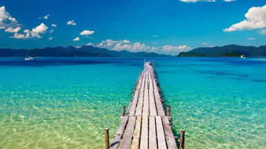 A Pier in Paradise, Thailand - desktop wallpaper