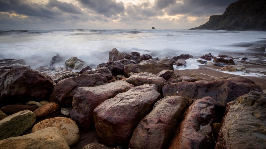 Saltwick Bay, North Yorkshire Coast, UK - desktop wallpaper