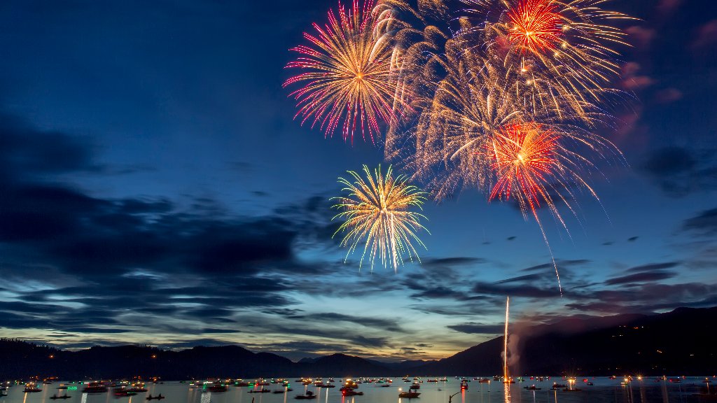 4th of July, Whitefish Lake, Whitefish, MT - desktop wallpaper