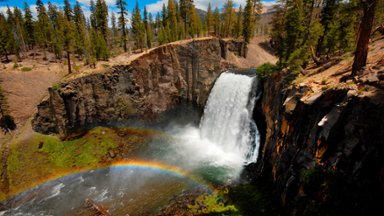 Rainbow Falls, Ansel Adams Wilderness, California - desktop wallpaper