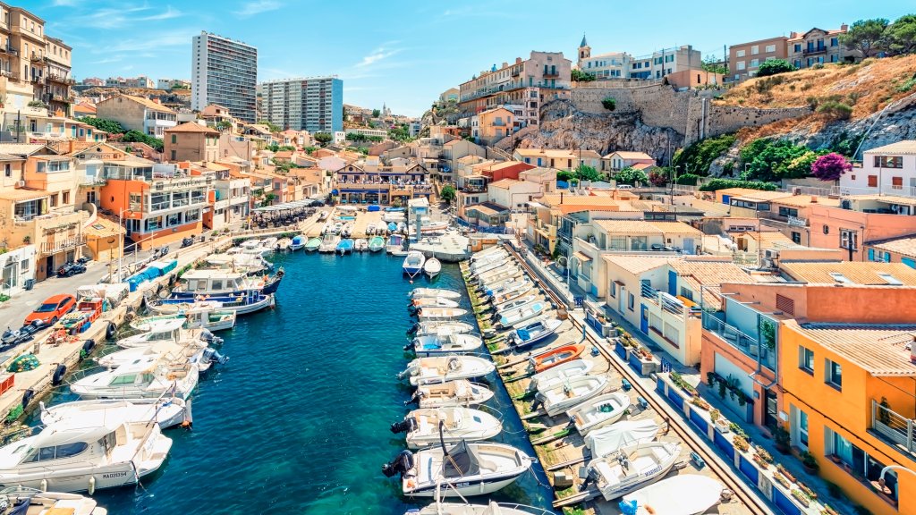 Marina, Marseille, France - desktop wallpaper