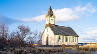UNESCO Site, Church of Thingvellir, Thingvellir NP, Iceland - desktop wallpaper