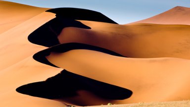 Sand Dunes at Sossusvlei, Namib Desert, Namibia - desktop wallpaper
