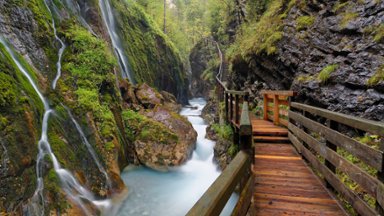 Wimbachklamm, Ramsau, Bavaria, Germany - desktop wallpaper
