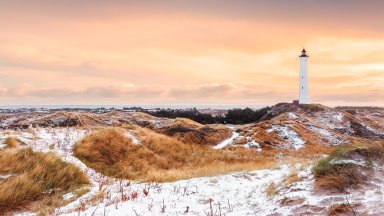Lyngvig Lighthouse, Hvide Sande, Denmark - desktop wallpaper