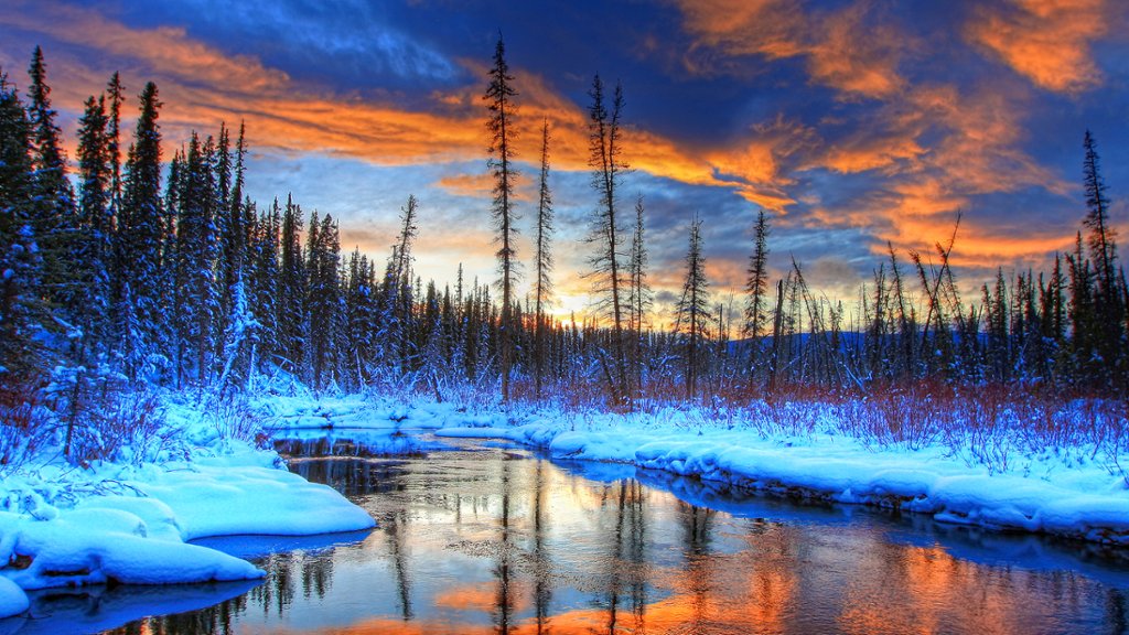 Lower Hazel Creek, Teslin, Yukon, Canada - desktop wallpaper