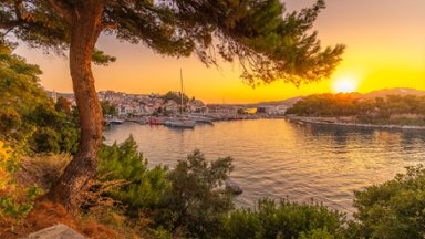 Skiathos Old Port, Skiathos, Greece - desktop wallpaper