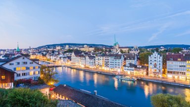Limmat River, Zurich, Switzerland - desktop wallpaper