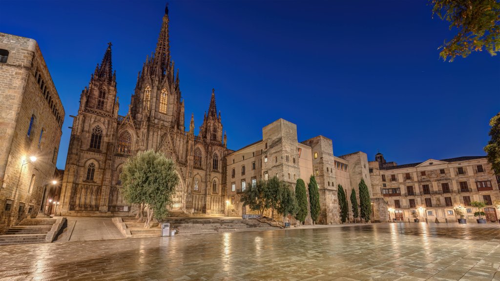 Cathedral of Barcelona, Barcelona, Spain - desktop wallpaper