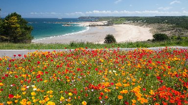Pleherel Beach, Cap Frehel, France - desktop wallpaper
