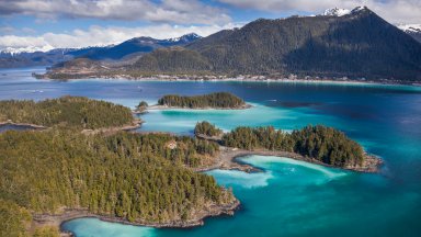 Islands in Sitka Sound, Alaska - desktop wallpaper