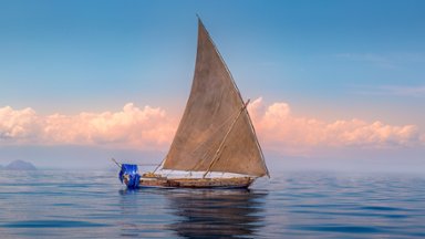 Traditional Sailing Vessel, Indian Ocean, Madagascar - desktop wallpaper