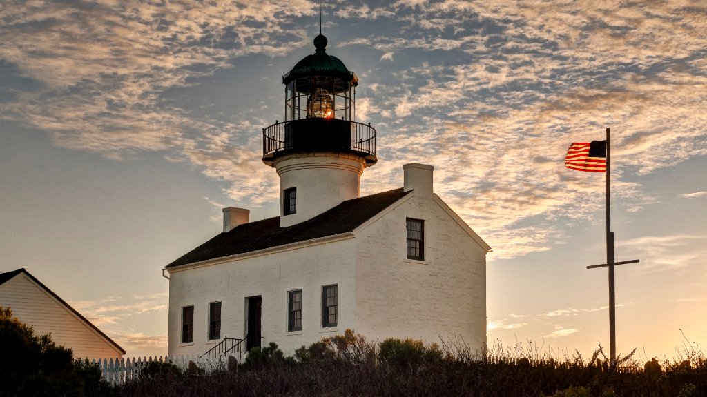 Old Point Loma Lighthouse, San Diego, CA - desktop wallpaper