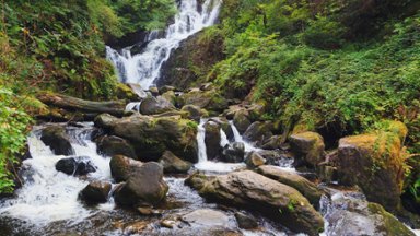 Torc Falls, Killarney National Park, County Kerry, Irela - desktop wallpaper