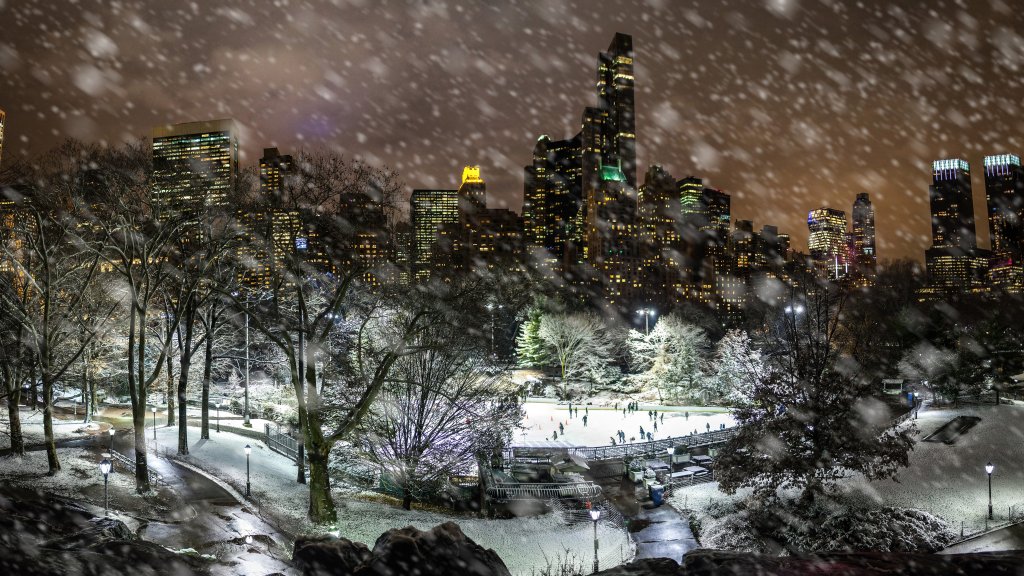 Skating Rink, New York City, NY - desktop wallpaper