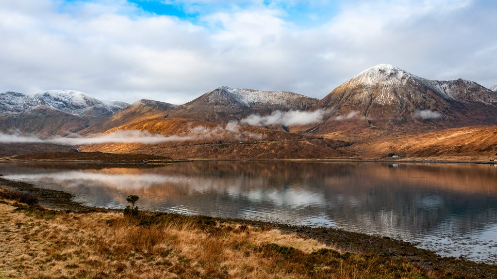 Loch Ainort, Cuillin Hills, Isle of Skye, Scotland - desktop wallpaper