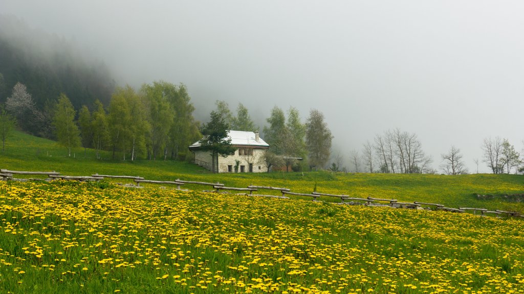Stone Cottage, Luserna, Trentino Alto Adige, Italy - desktop wallpaper