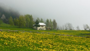 Stone Cottage, Luserna, Trentino Alto Adige, Italy - desktop wallpaper