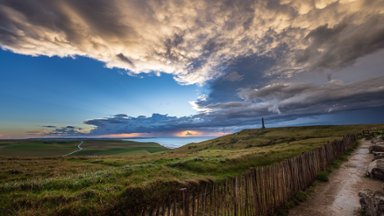 Storm Clouds, Cap Blanc-Nez, France - desktop wallpaper