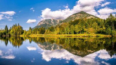 Moorweiher, Allgau Alps, Oberstdorf, Germany - desktop wallpaper