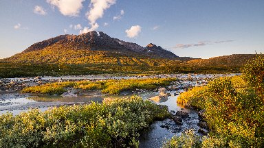 Akka Mountain Range, Sarek NP, Sweden - desktop wallpaper
