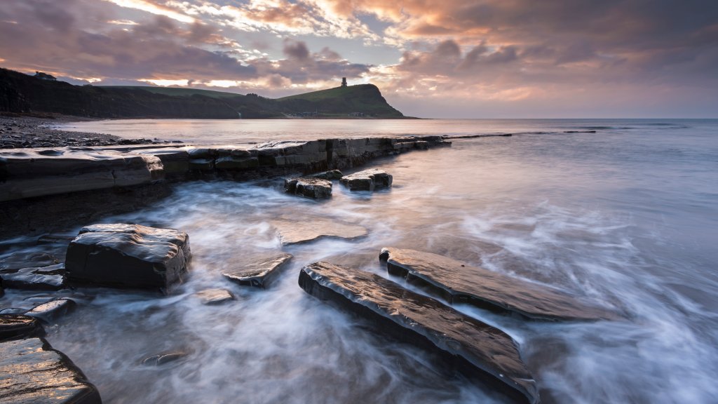 Unesco Site, Clavell Tower from Kimmeridge Bay, UK - desktop wallpaper