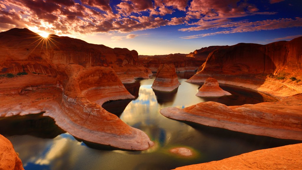 Lake Powell , Glen Canyon National Recreation Area, Utah - desktop wallpaper