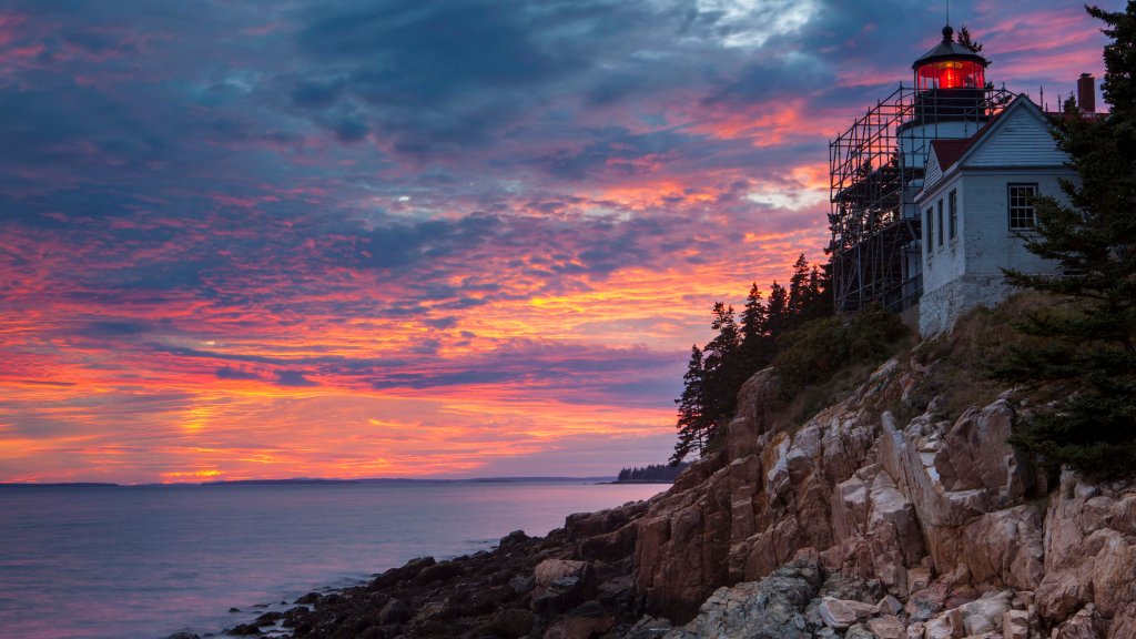 Bass Harbour, Acadia National Park, Maine - desktop wallpaper