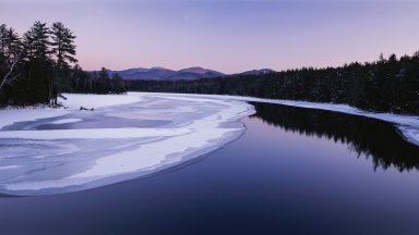 Second Pond of the Lower Saranac Lake, Adirondacks, NY - desktop wallpaper