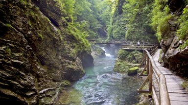 Vintgar Gorge, Triglav National Park, Slovenia - desktop wallpaper