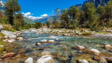 Beas River, Kullu Valley, India - desktop wallpaper