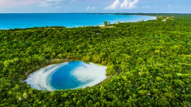 Blue Hole, Rock Sound, Eleuthera, Bahamas - desktop wallpaper