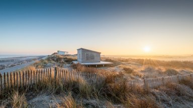 Beach Huts, Hauts de France, France - desktop wallpaper