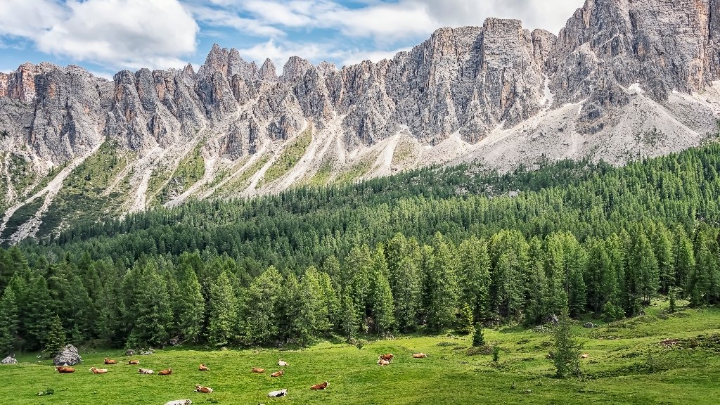 UNESCO Site, Dolomites, Italy - desktop wallpaper