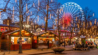 Christmas Market, Karl Johans Gate, Oslo, Norway - desktop wallpaper