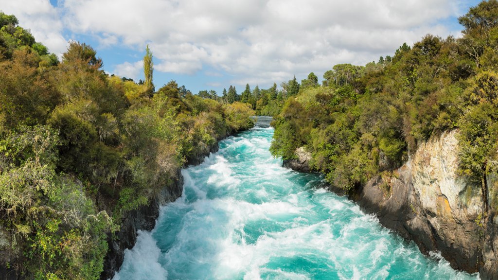 Huka Falls, New Zealand. - desktop wallpaper