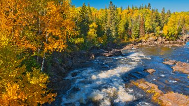 Wood Falls, Manigotagan River, Canada - desktop wallpaper
