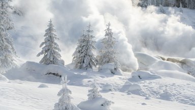 Norris Geyser Basin, Yellowstone National Park, Wyoming - desktop wallpaper