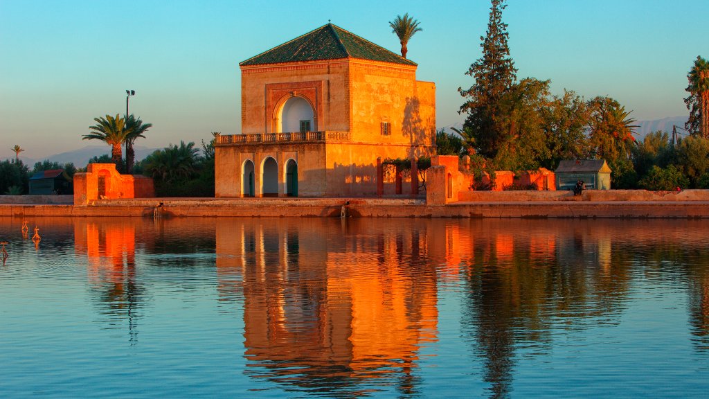 Menara Gardens, Marrakech, Morocco - desktop wallpaper